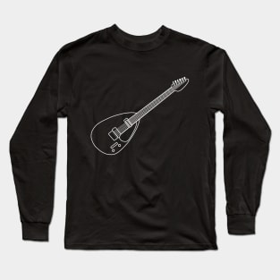 Classic Vox Mark VI Teardrop guitar outline graphic Long Sleeve T-Shirt